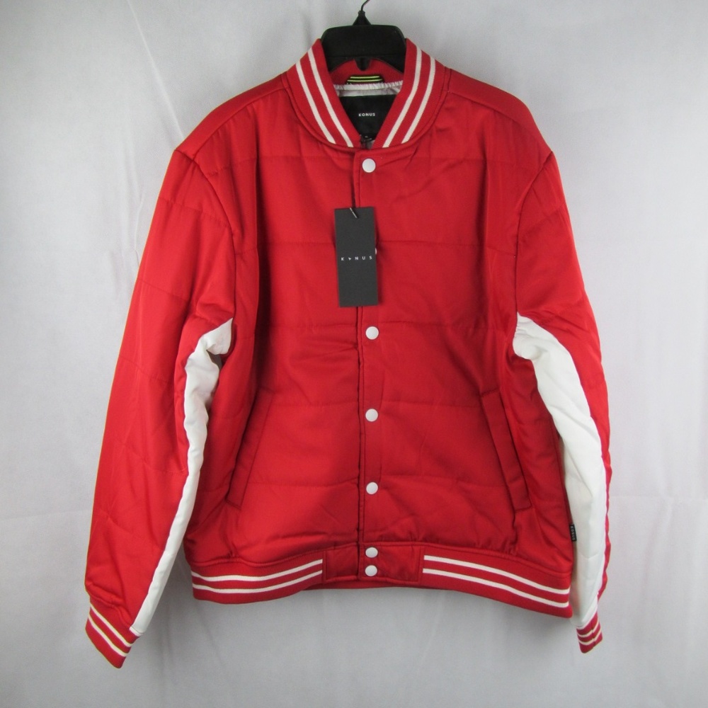 Konus Brand Mens Padded Bomber Jacket